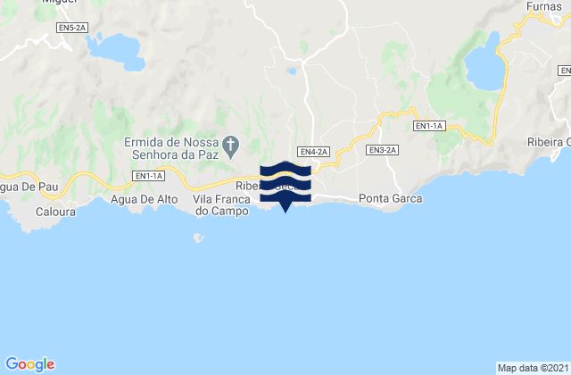 Praia Ribeira das Tainhas, Portugalの潮見表地図