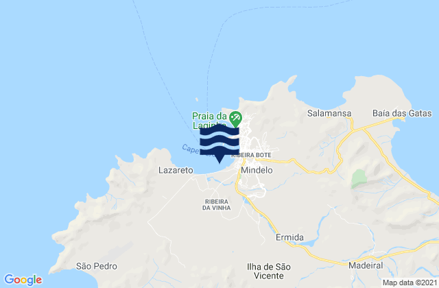 Praia da Matiota, Cabo Verdeの潮見表地図
