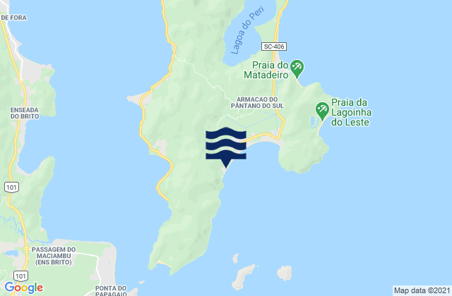 Praia da Solidao (Caladinho), Brazilの潮見表地図