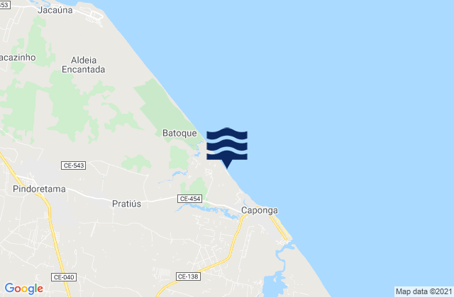 Praia do Balbino, Brazilの潮見表地図