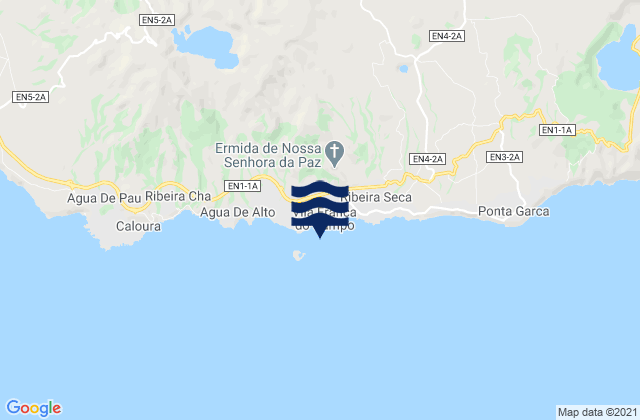 Praia do Corpo Santo, Portugalの潮見表地図