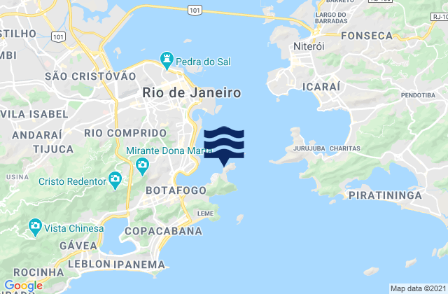 Praia do Forte, Brazilの潮見表地図