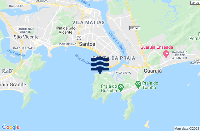 Praia do Góis, Brazilの潮見表地図