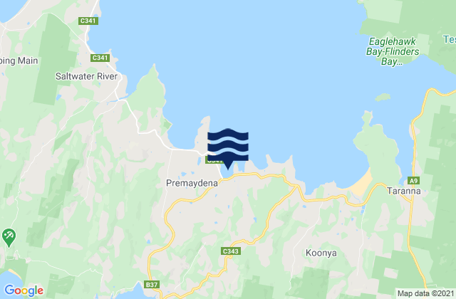 Premaydena, Australiaの潮見表地図