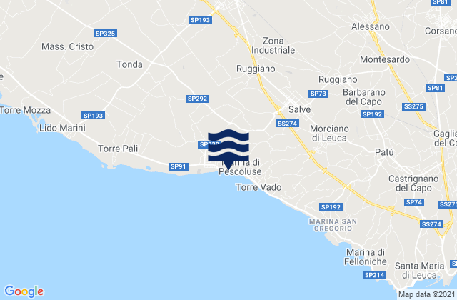 Presicce, Italyの潮見表地図