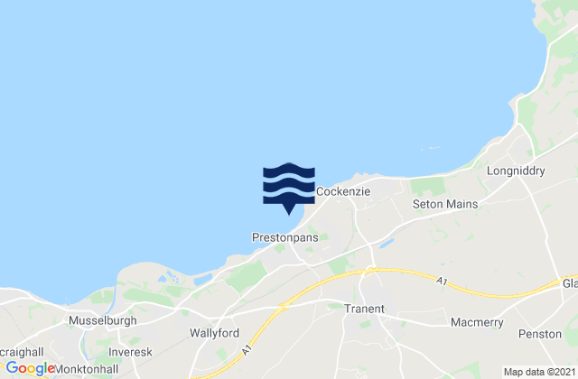 Prestonpans, United Kingdomの潮見表地図
