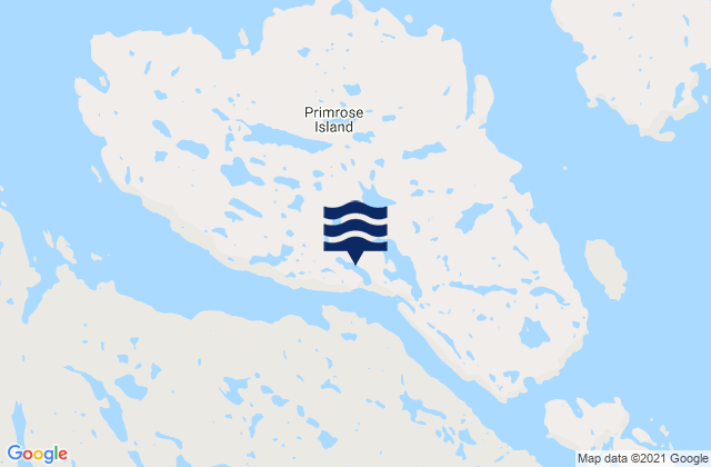 Primrose Island, Canadaの潮見表地図