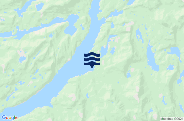 Princess Royal Islands, NWT, Canadaの潮見表地図