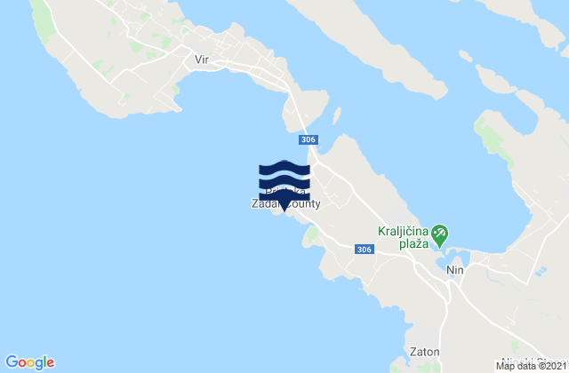 Privlaka, Croatiaの潮見表地図