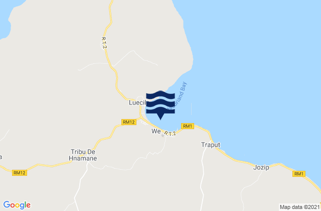 Province des îles Loyauté, New Caledoniaの潮見表地図