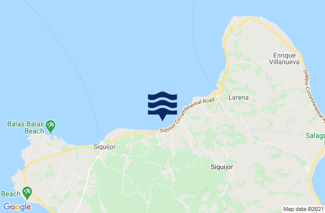 Province of Siquijor, Philippinesの潮見表地図