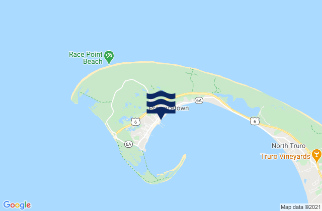 Provincetown, United Statesの潮見表地図