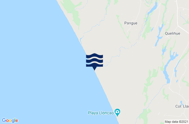 Provincia de Arauco, Chileの潮見表地図