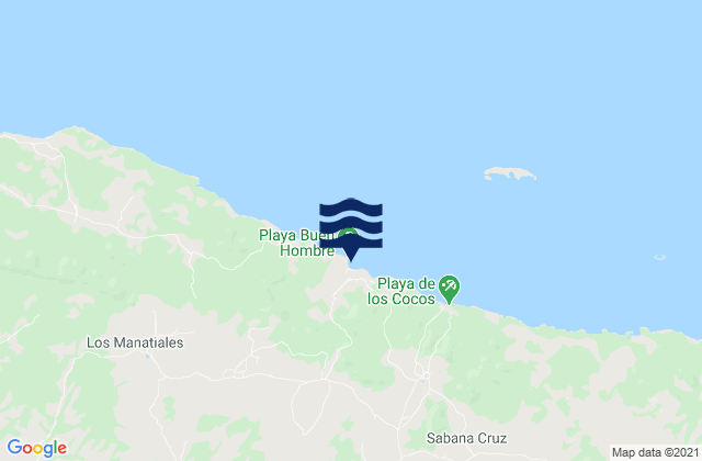 Provincia de Monte Cristi, Dominican Republicの潮見表地図