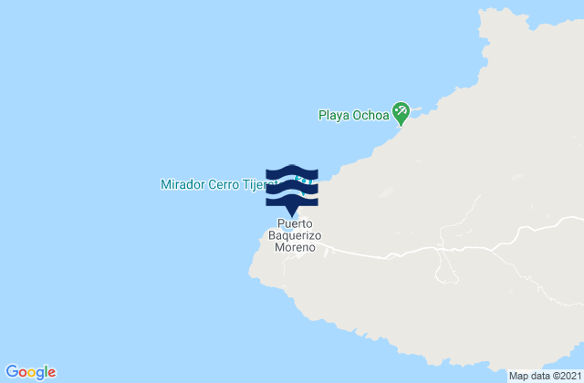 Puerto Baquerizo Moreno, Ecuadorの潮見表地図