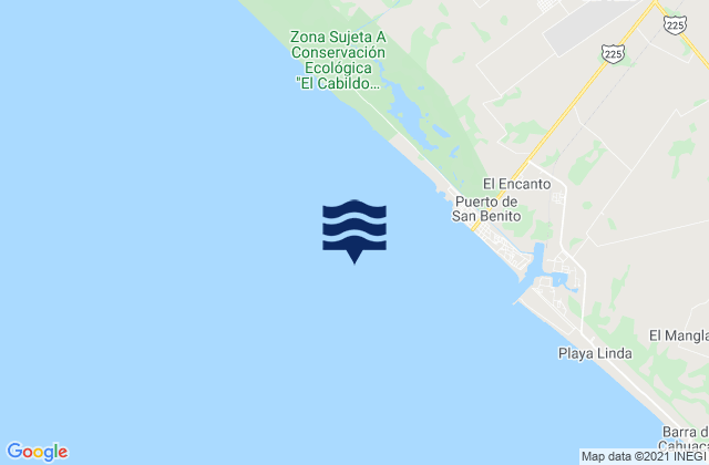 Puerto Chiapas, Mexicoの潮見表地図