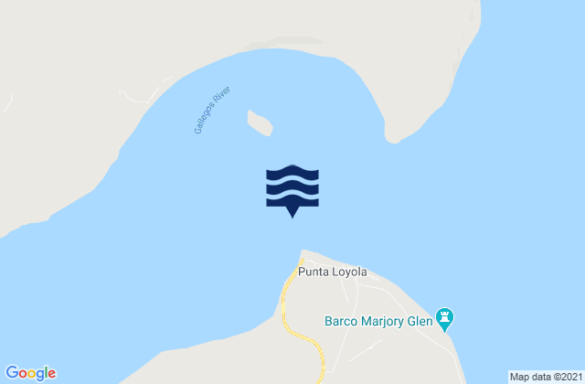 Puerto Gallegos, Argentinaの潮見表地図