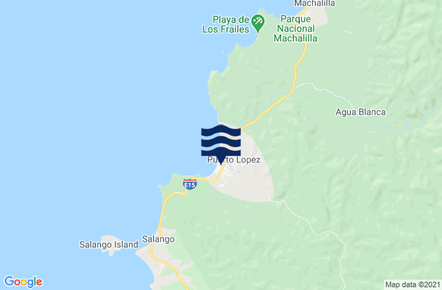 Puerto Lopez, Ecuadorの潮見表地図