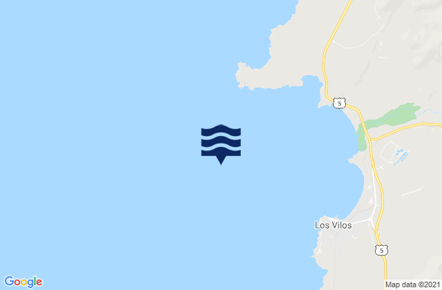 Puerto Los Vilos, Chileの潮見表地図