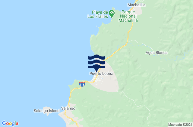 Puerto López, Ecuadorの潮見表地図