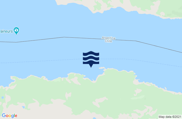 Puerto Mejillones, Chileの潮見表地図