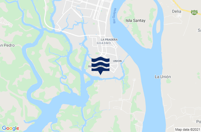 Puerto Nuevo, Ecuadorの潮見表地図