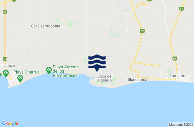 Puerto Rosario, Uruguayの潮見表地図