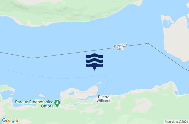 Puerto Williams, Chileの潮見表地図