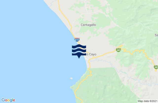 Puerto de Cayo, Ecuadorの潮見表地図