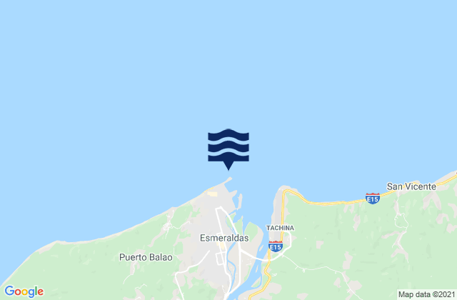Puerto de Esmeraldas, Ecuadorの潮見表地図