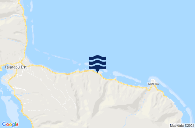 Pueu, French Polynesiaの潮見表地図