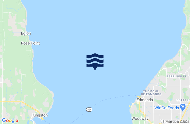 Puget Sound, United Statesの潮見表地図