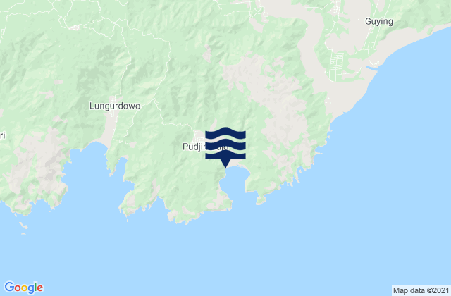 Pujiharjo, Indonesiaの潮見表地図