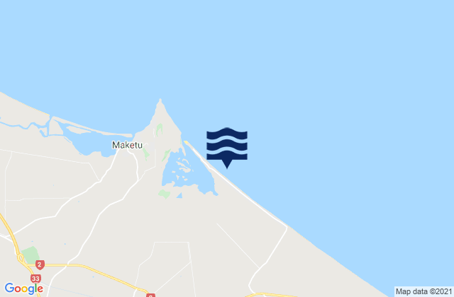 Pukehina Beach, New Zealandの潮見表地図