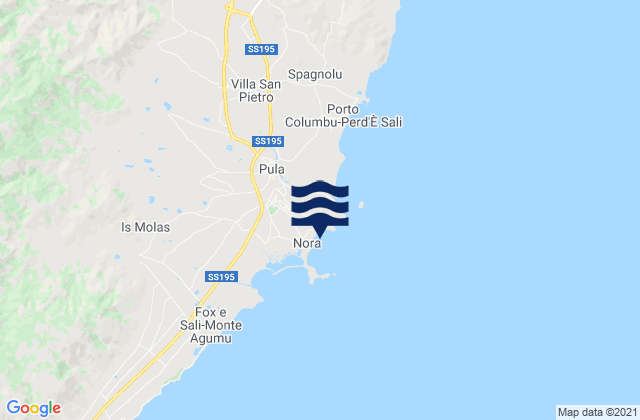Pula, Italyの潮見表地図