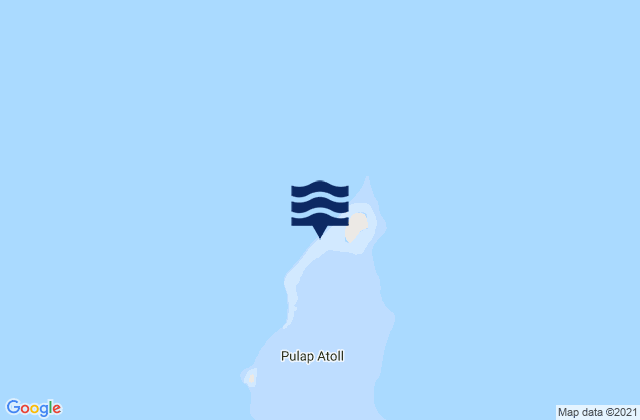 Pulap Atoll, Micronesiaの潮見表地図