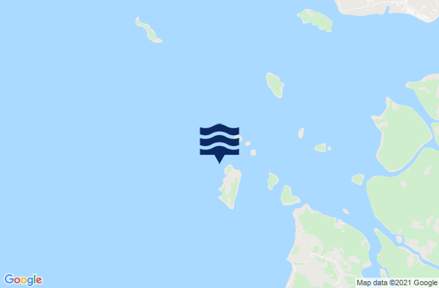 Pulo Kenipaan Gelam Strait, Indonesiaの潮見表地図