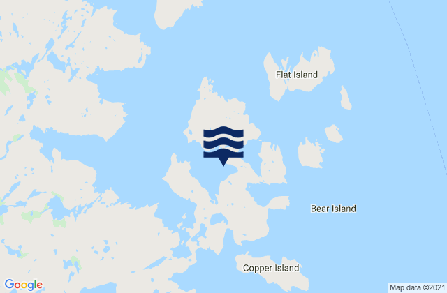 Punchbowl, Canadaの潮見表地図