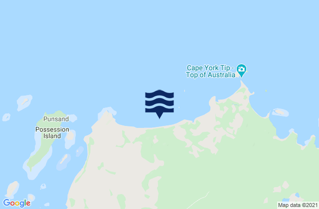 Punsand Bay, Australiaの潮見表地図