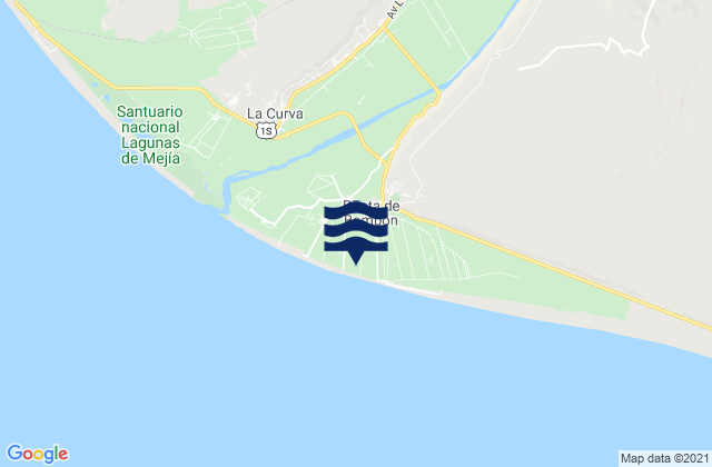 Punta Bombon, Peruの潮見表地図