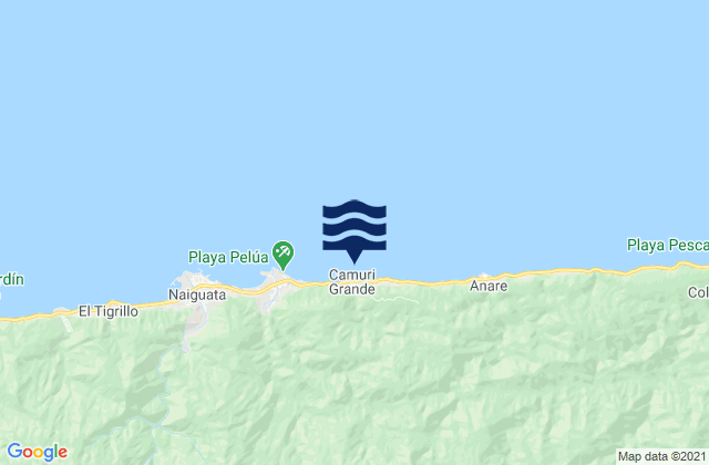 Punta Care / Camuri Grande, Venezuelaの潮見表地図