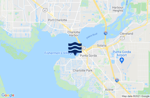 Punta Gorda (Charlotte Harbor), United Statesの潮見表地図
