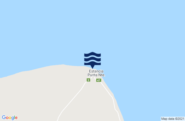 Punta Norte, Argentinaの潮見表地図