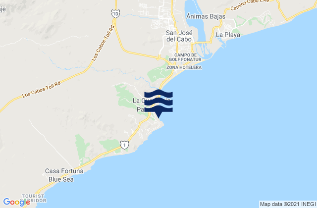 Punta Palmilla, Mexicoの潮見表地図