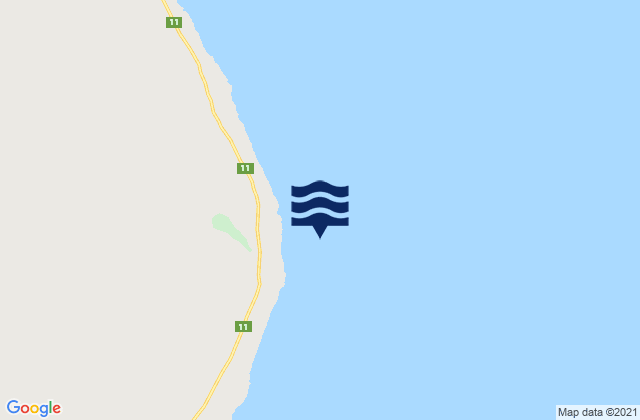 Punta Piedras, Argentinaの潮見表地図