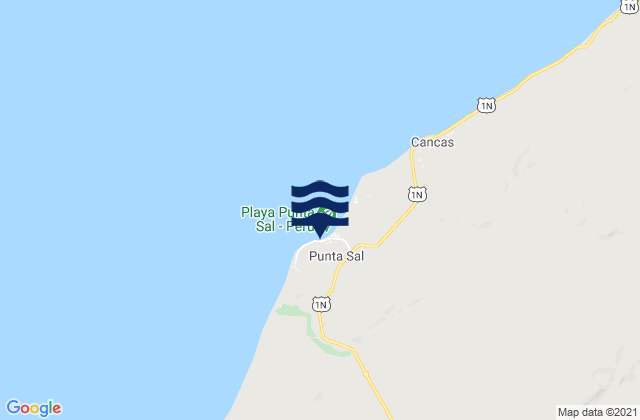 Punta Sal, Peruの潮見表地図
