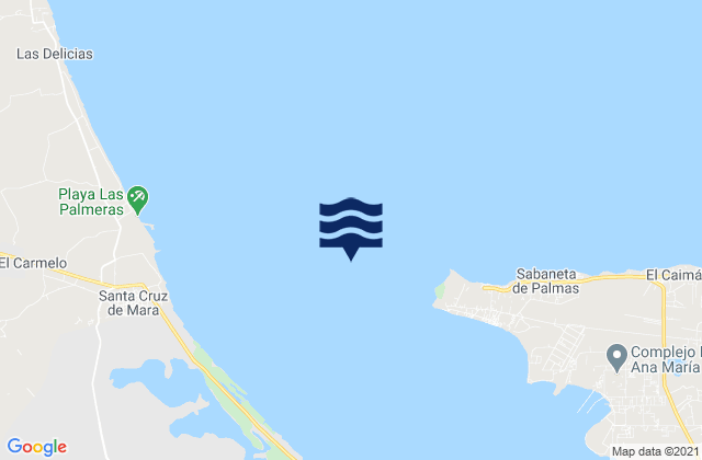 Punta de Palmas, Venezuelaの潮見表地図