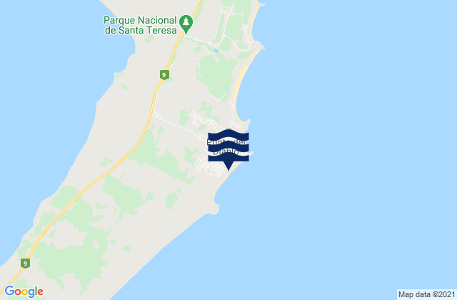 Punta de la Viuda, Brazilの潮見表地図