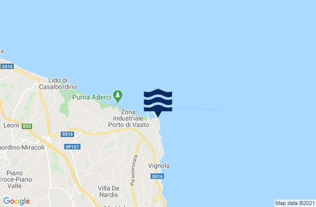 Punta della Penna, Italyの潮見表地図