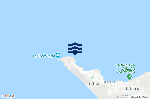 Punta la Viejita, Ecuadorの潮見表地図
